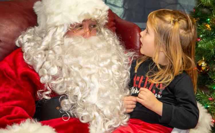 Santa visits Early Childhood Center