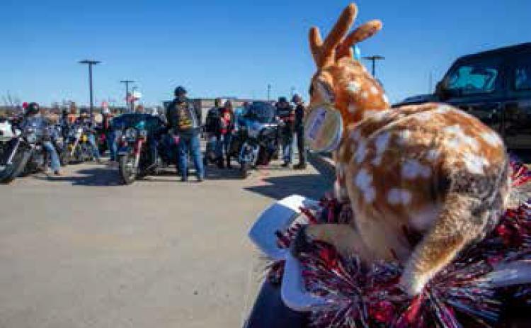 The Okie Toy Run was Sunday beginning at Freedom Dodge and ending at the Durant Elks Lodge. The fifth annual run raised funds for the Durant Lions Club Toys for Tots program. Matt Swearengin | Durant Democrat