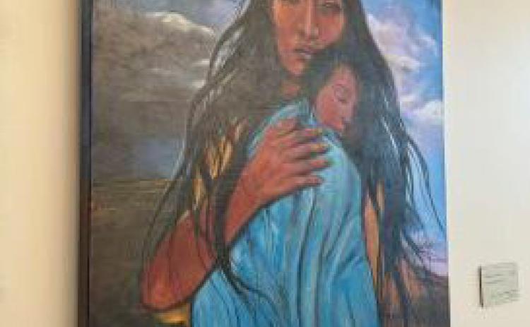 The art gallery at Sky Tower inside Choctaw Casino &amp; Resort has an art collection on display in honor of Choctaw Women’s Month in April. Photo provided